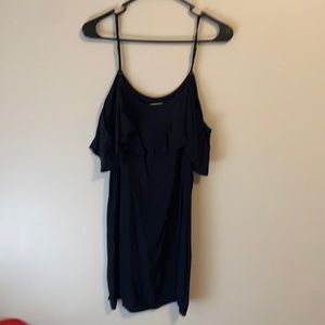 Perfect summer little black dress with cold shoulder sleeves